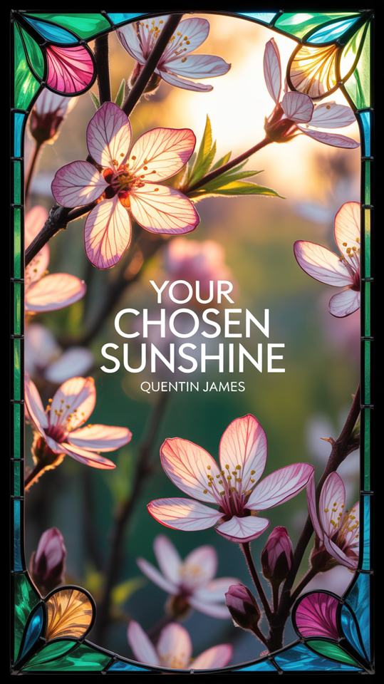 Your Chosen Sunshine — AI cover art, theme spring · macro · stained · glass